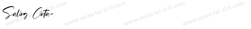 Saling Cinta字体转换